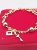 Bratara Lock placata cu aur 14k