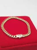 Bratara Monaco 1 placata cu aur 14k - 6mm