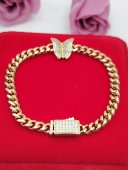 Bratara Monaco Butterfly-placata cu aur 14k