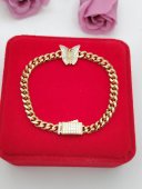 Bratara Monaco Butterfly-placata cu aur 14k