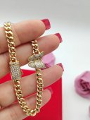 Bratara Monaco Butterfly-placata cu aur 14k