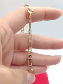 Bratara New Style 4 mm latime-placata cu aur 14k
