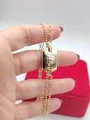 Bratara Plate Medusa placata cu aur 14k