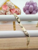 Bratara Plates placata cu aur 14k