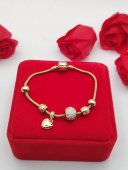 Bratara tip Pandora -placata cu aur 14k