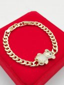 Bratara Ursulet-placata cu aur 14k