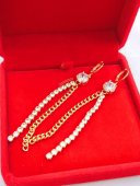 Cercei  Luxury - placati cu aur de 14k