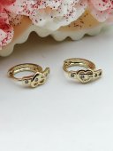 Cercei copii model 2 placati cu aur 14k