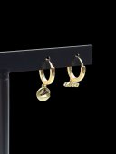 Cercei copii model 3 placati cu aur 14k
