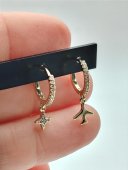Cercei copii model 4 placati cu aur 14k