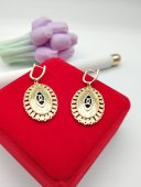 Cercei Gipsy Green -placati cu aur 14k