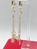 Cercei L&V NEW -placati cu aur 14k
