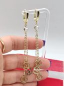 Cercei L&V NEW -placati cu aur 14k