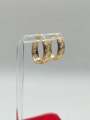 Cercei pe ureche model 4 placati cu aur 14k