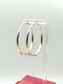 Cercei rotunzi placati cu aur 14k -5cm