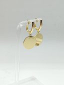 Cercei Simple Coin-placati cu aur 14k