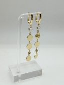 Cercei Small Coins-placat cu aur 14k