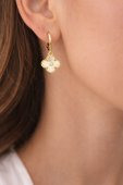 Cercei Trifoi Gold-placati cu aur 14k