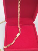 Colier  White Monaco placat cu aur 14k - 4 mm