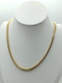 Colier Square placat cu aur 14k