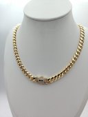 Colier Monaco placat cu aur 14k -8mm