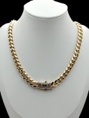 Colier Monaco 2 placat cu aur 14k -10mm