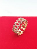 Inel Angles reglabil-placat cu aur 14k