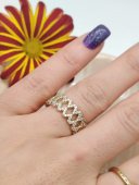 Inel Angles reglabil-placat cu aur 14k