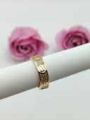 Inel Cartier reglabil placat cu aur 14k