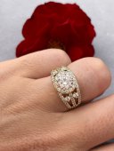 Inel Chic dimonds placat cu aur 14k