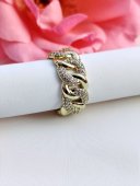 Inel Cubanplacat cu aur 14k
