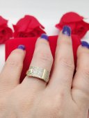 Inel Fancy placat cu aur 14k