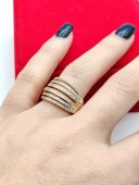 Inel fix Fantasy placat cu aur 14K