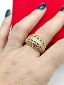 Inel fix London placat cu aur 14k