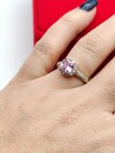 Inel fix New Rose placat cu aur 14k