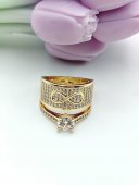 Inel Gold Diamond placat cu aur 14k