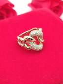Inel Impletit placat cu aur 14k