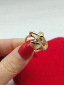 Inel Reglabil Inima placat cu aur 14k