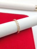 Inel Tennis placat cu aur 14k