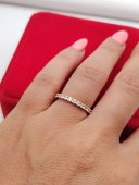 Inel Tennis placat cu aur 14k
