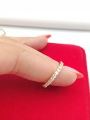 Inel Tennis placat cu aur 14k