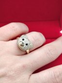 Inel Ursulet Simple-placat cu aur 14k