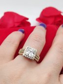 Inel Whity placat cu aur 14k