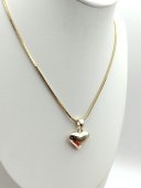 Lant Big Heart-placat cu aur 14k