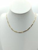Lant Cartier 4 mm latime placat cu aur 14k