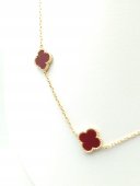 Lant Cherry Trifoi'' placat cu aur 14K