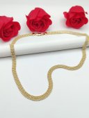 Lant dantelat Wide2 placat cu aur 14k