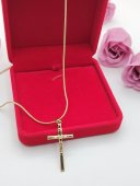 Lant Jesus-placat cu aur 14k