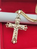 Lant Jesus2 placat cu aur14k