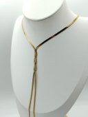 Lant Long Snake placat cu aur 18k